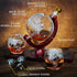 Whiskey Decanter Globe Set with Ball & Glasses